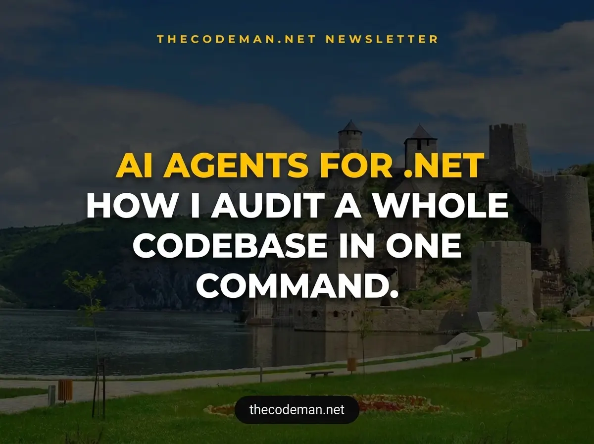 AI Agents for .NET: How I Audit a Whole Codebase in One Command