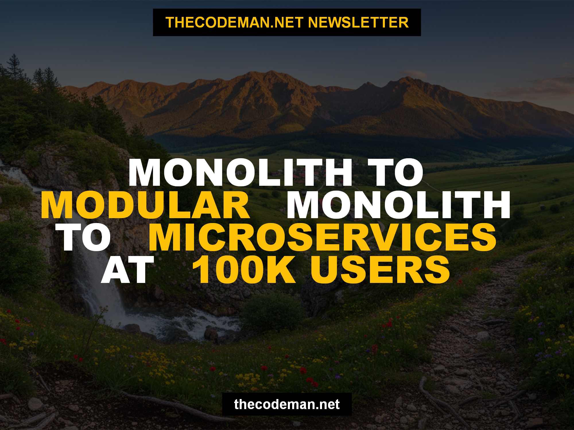 Monolith to Modular Monolith to Microservices at 100k Users: A Pragmatic .NET Architecture Evolution