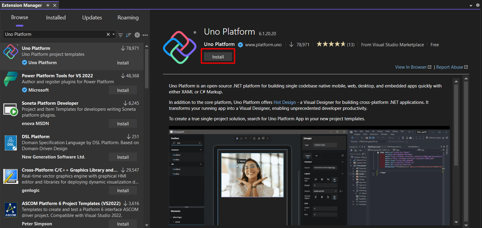 Visual Studio Extension