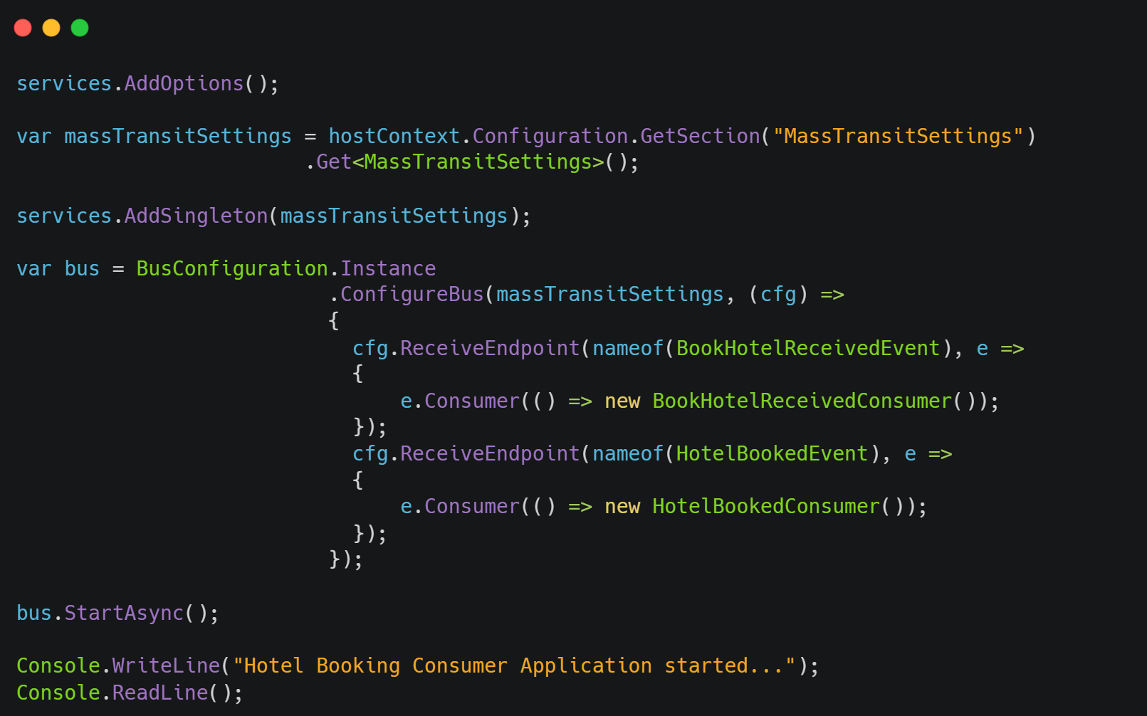 SAGA Implementation in C TheCodeMan