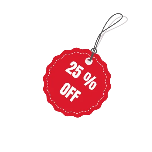 25% off Black Friday sponsorship discount tag