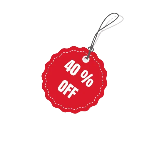 40% off Black Friday sponsorship discount tag