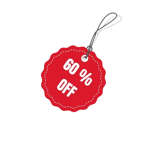 60% off Black Friday sponsorship discount tag