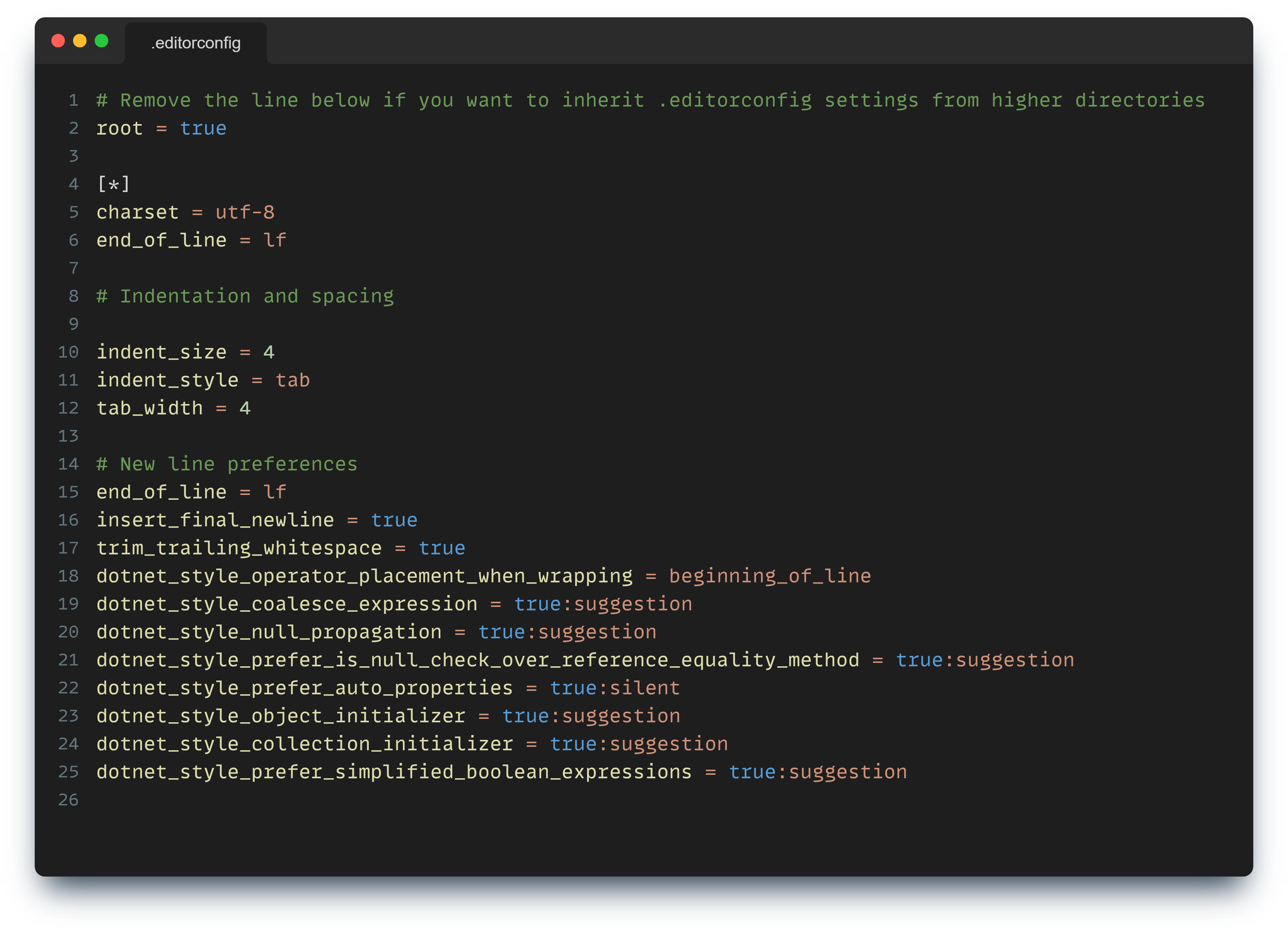 .editorconfig deep dive